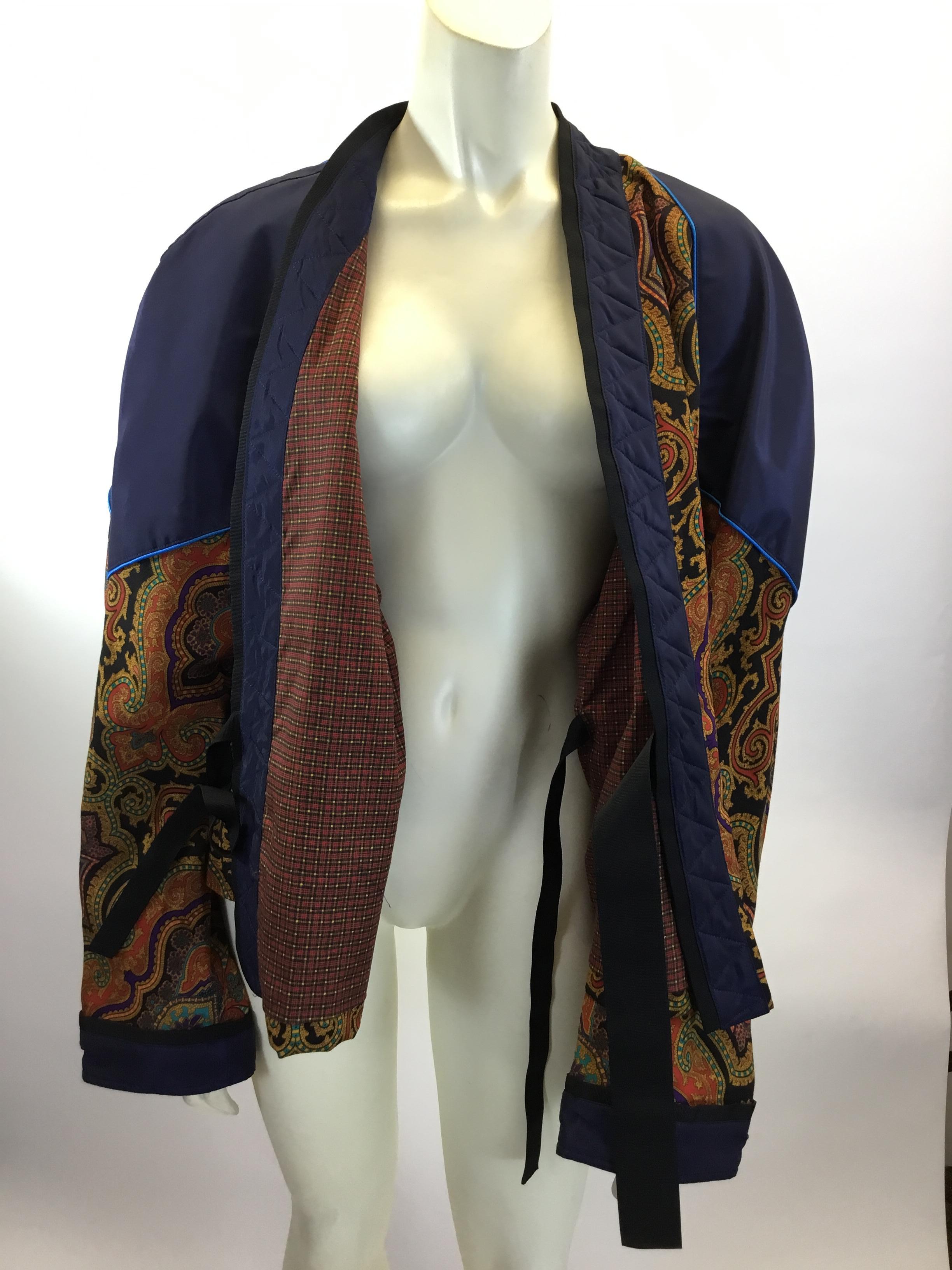 Etro Paisley Print Jacket with Quilted Trim NWT For Sale 2