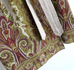 Etro Paisley Print Linren Trench Coat Mac