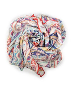 Etro Paisley Print Rectangle Scarf