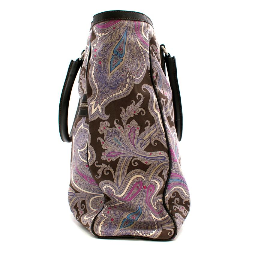 etro paisley print tote bag