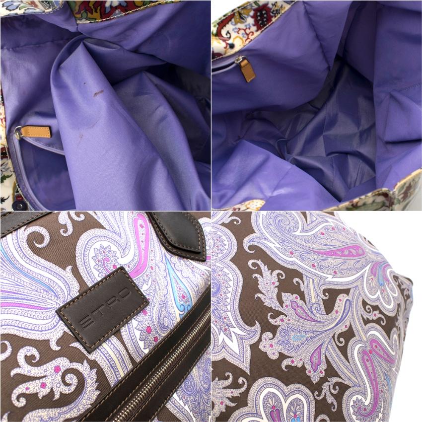 Etro Paisley Print Shoulder Tote Bag  In Excellent Condition For Sale In London, GB