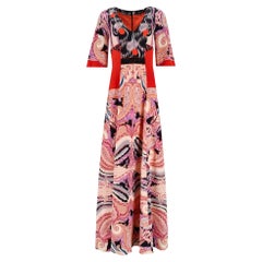 Etro Paisley Print Silk Maxi Dress
