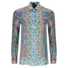 Etro Paisley Print Silk Shirt