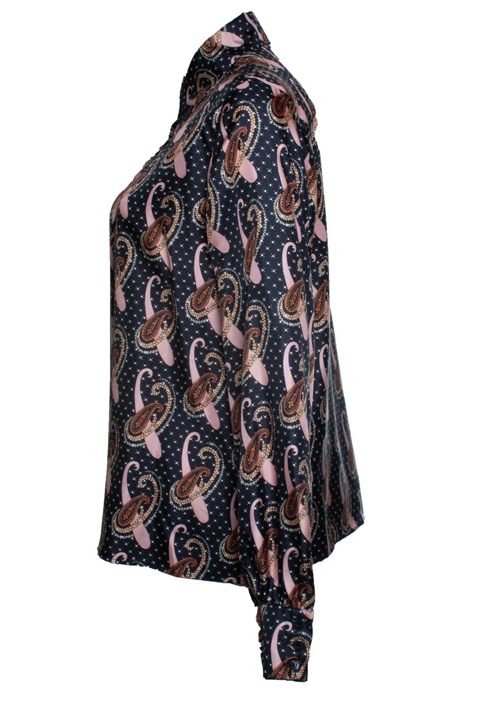 Black Etro, paisley printed blouse