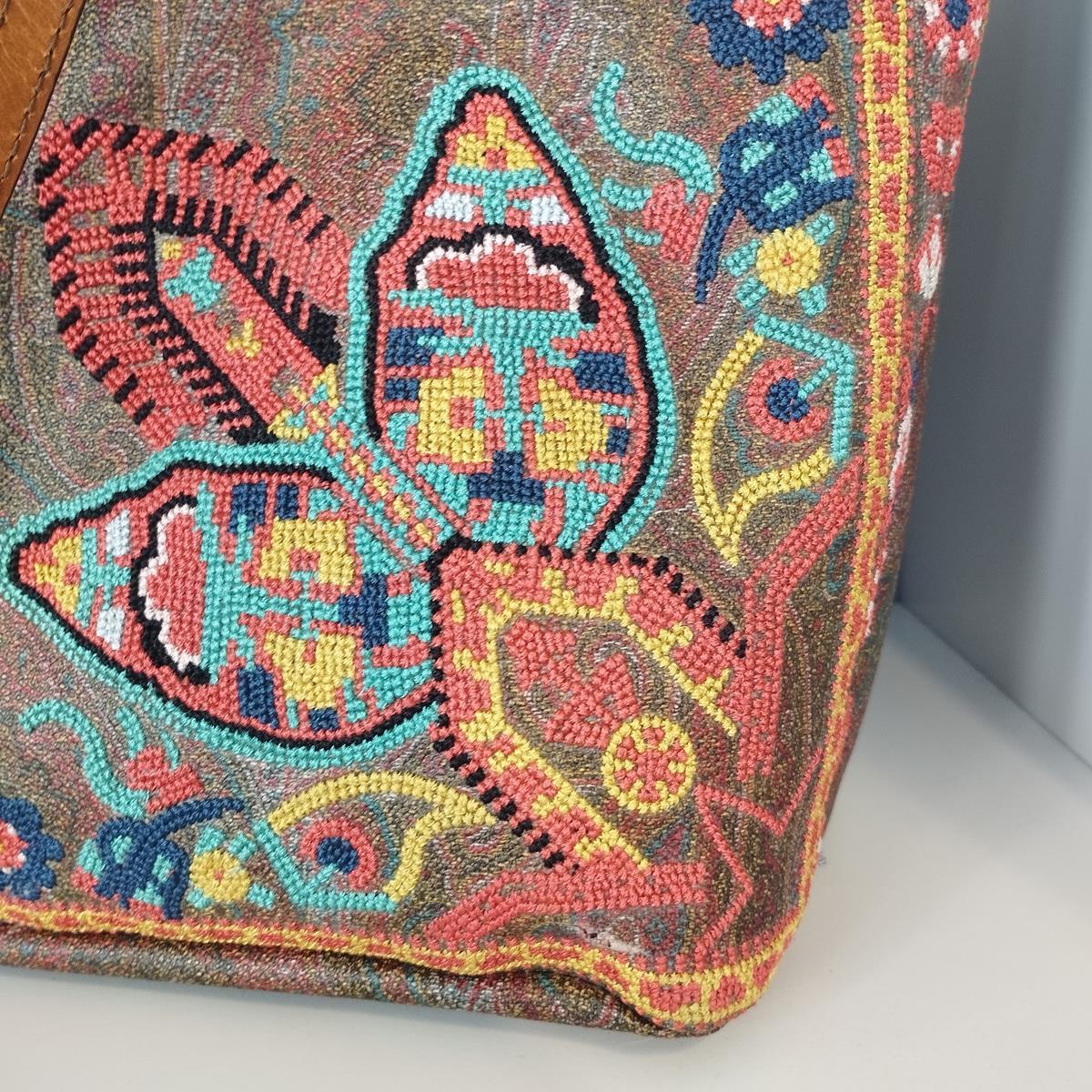 Etro Payslei Jacquard Shopping Bag In Good Condition In Gazzaniga (BG), IT