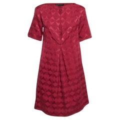 Etro - Mini abito in misto seta e lana rosa e borgogna - S