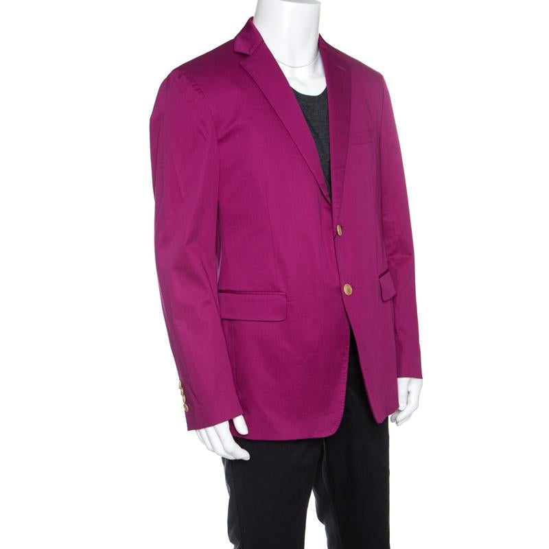 Etro Pink Cotton Mineide Soft Blazer L In New Condition In Dubai, Al Qouz 2