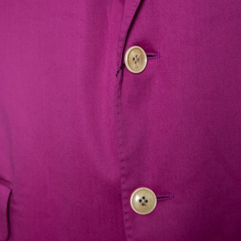Etro Pink Cotton Mineide Soft Blazer L 1