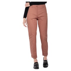 Etro Pink Slim Fit Mid Rise Trousers Size M