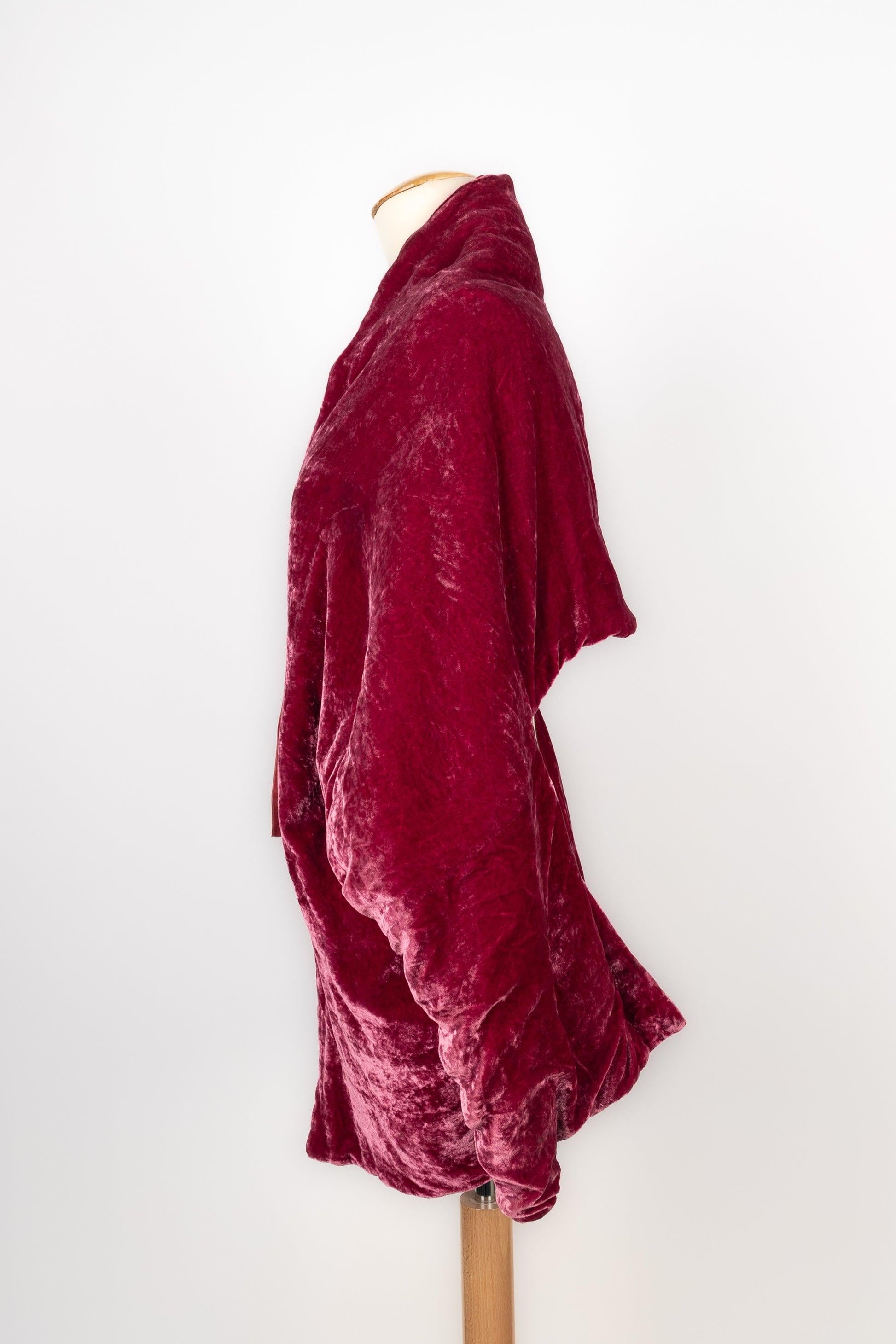 Etro Pink Velvet Jacket In Excellent Condition For Sale In SAINT-OUEN-SUR-SEINE, FR