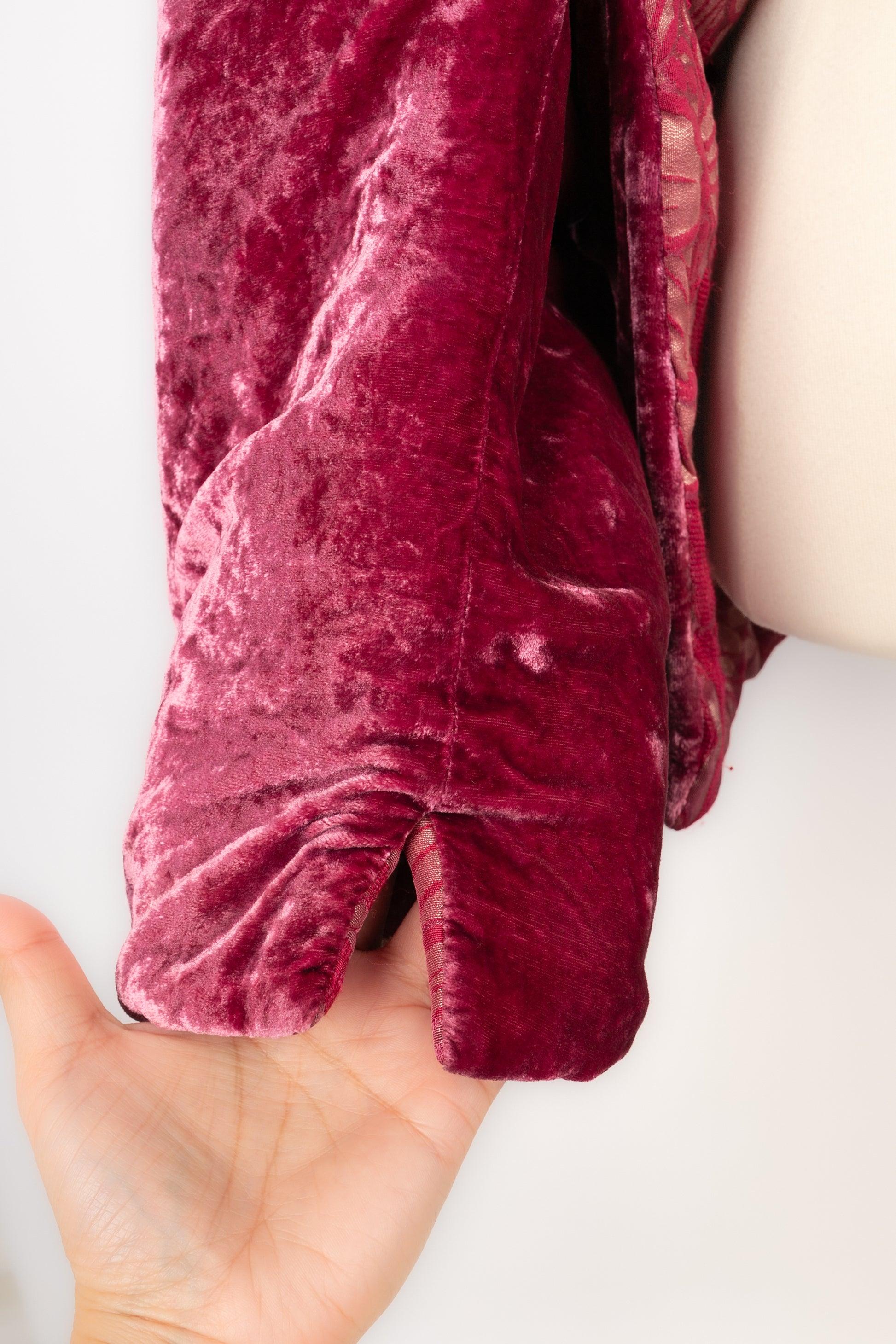 Etro Pink Velvet Jacket For Sale 3