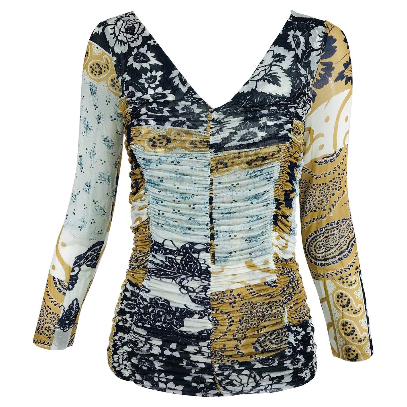 ETRO Milano Floral Tunic 48 (ITL) For Sale at 1stDibs