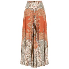 Etro Printed Silk-Crepe Maxi Skirt 