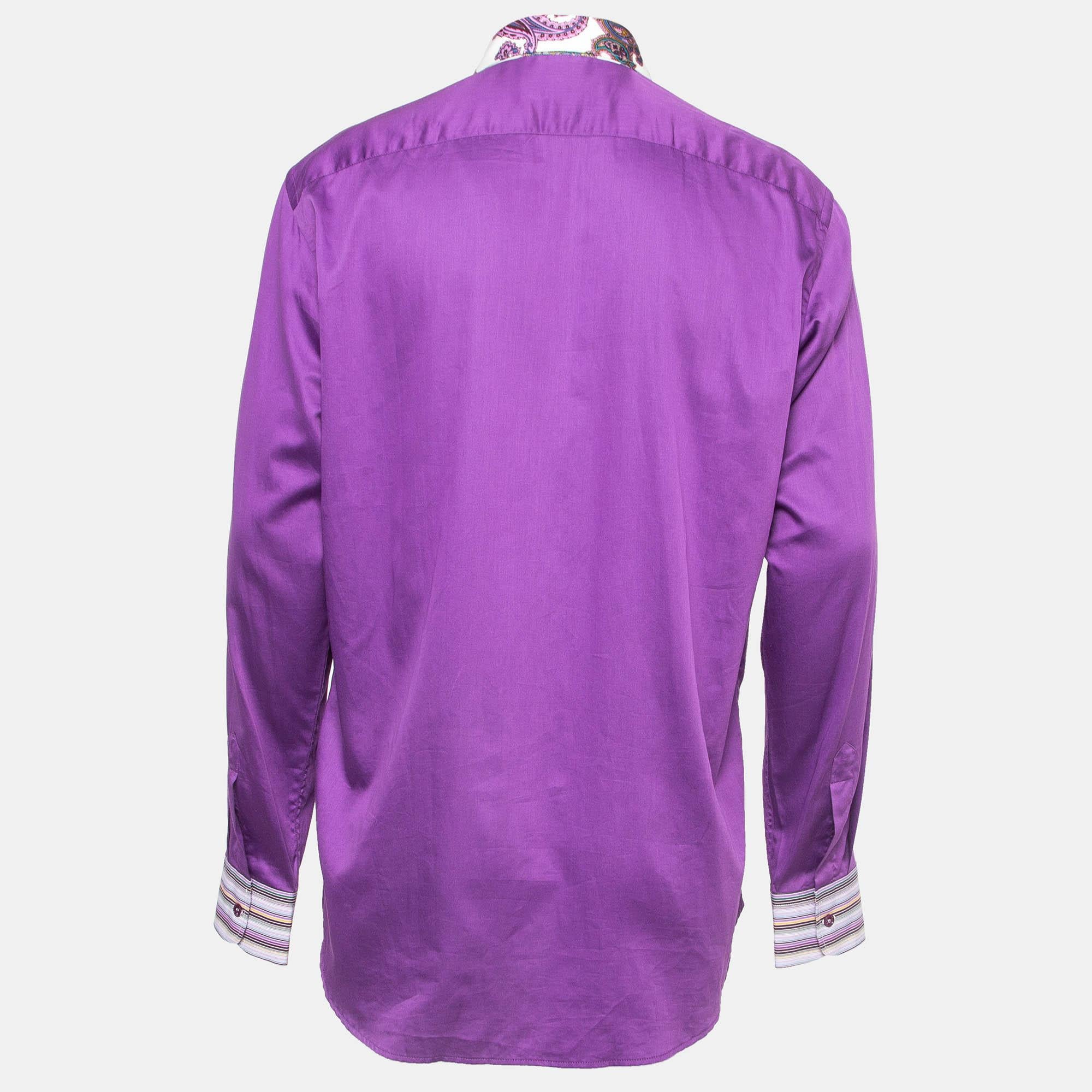 Poiché le camicie sono una parte indispensabile del guardaroba, Etro ti propone una creazione versatile ed elegante. È stato confezionato con tessuti di alta qualità per un look e una vestibilità di classe.