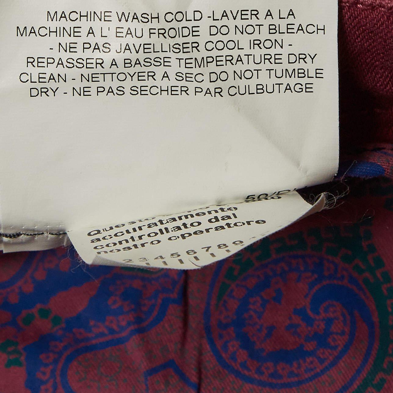 Etro Détail Badge Detail Jeans XXL taille 38
