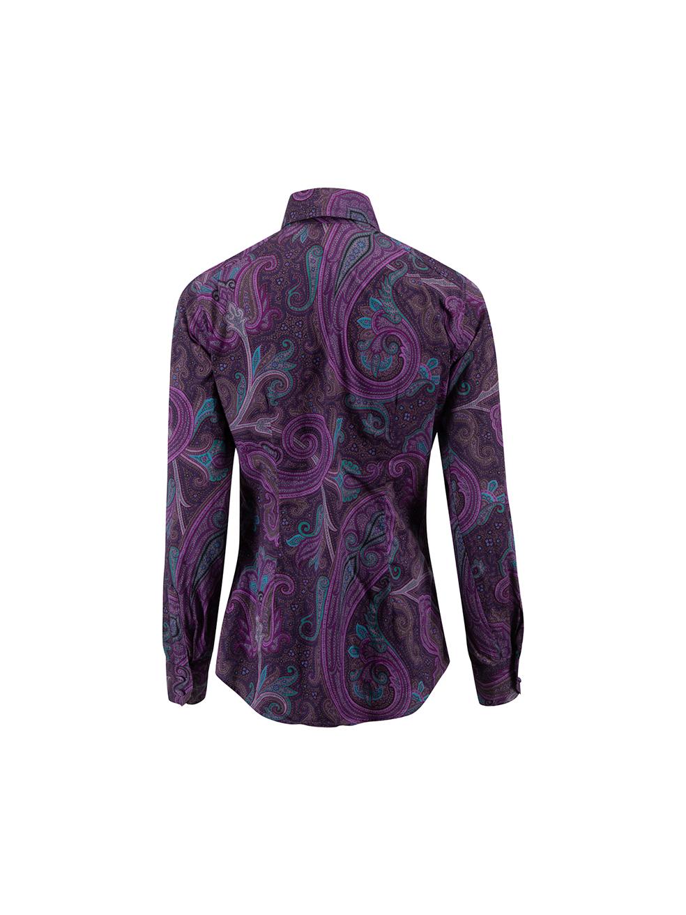 mens purple paisley shirt