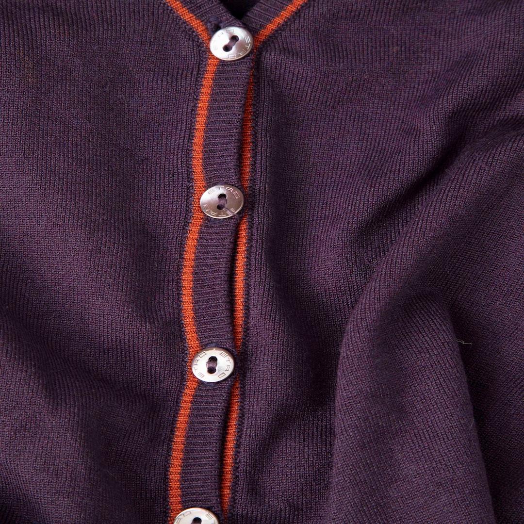Etro Cardigan violet en soie taille XXL Bon état - En vente à London, GB