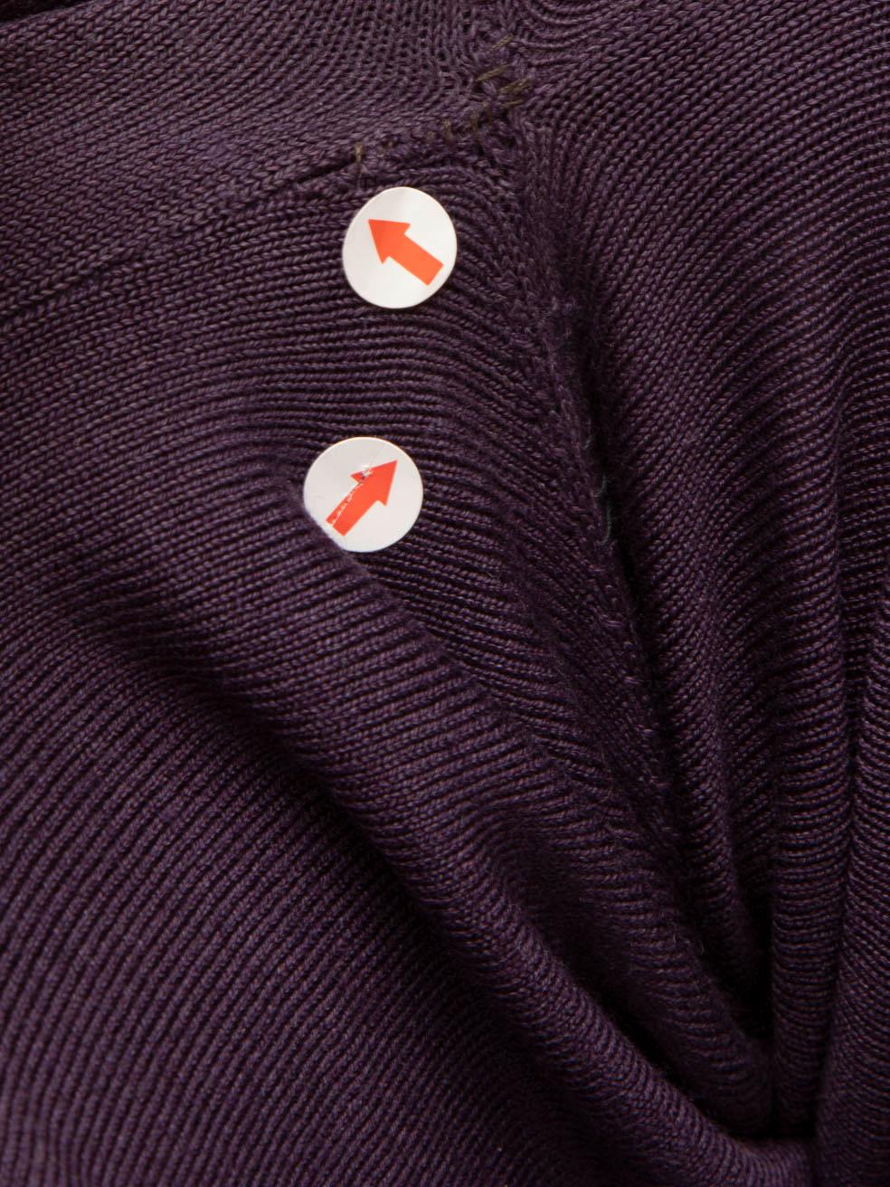 Etro Cardigan violet en soie taille XXL en vente 2