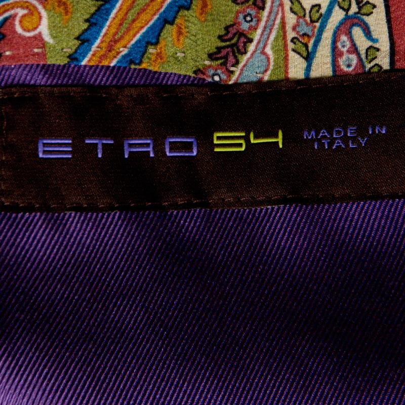 Men's Etro Purple Silk Superleggera Minerva Blazer L