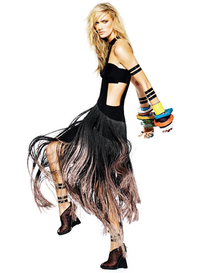 silk fringe dress