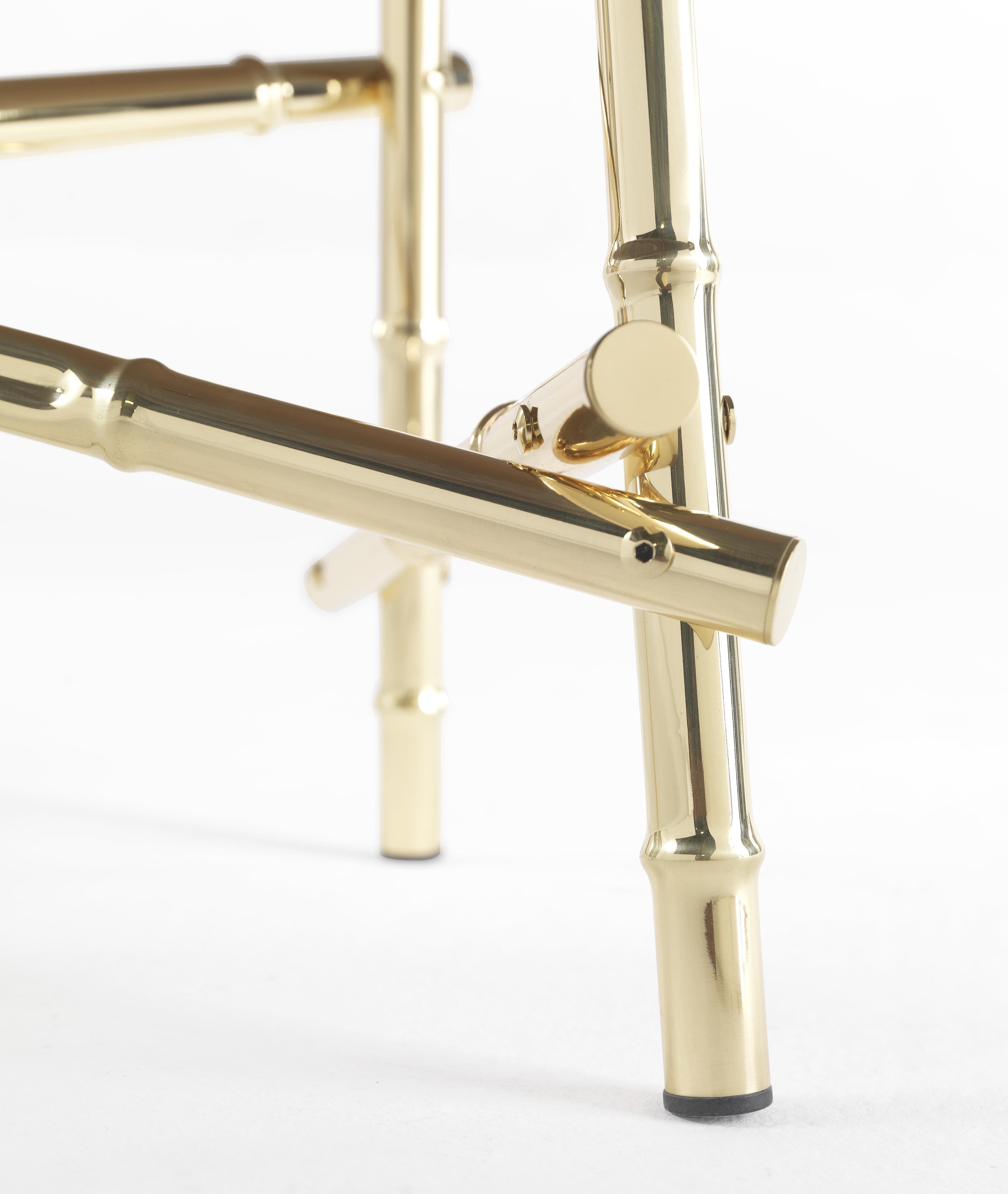 Mesita Samarcanda Siglo XXI en mármol y latón by Etro Home Interiors Italiano en venta