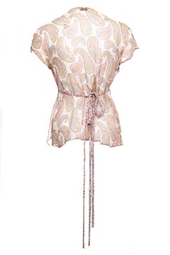 Etro, Semi-transparant paisley top