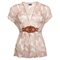 Etro, Top semi-trasparente paisley