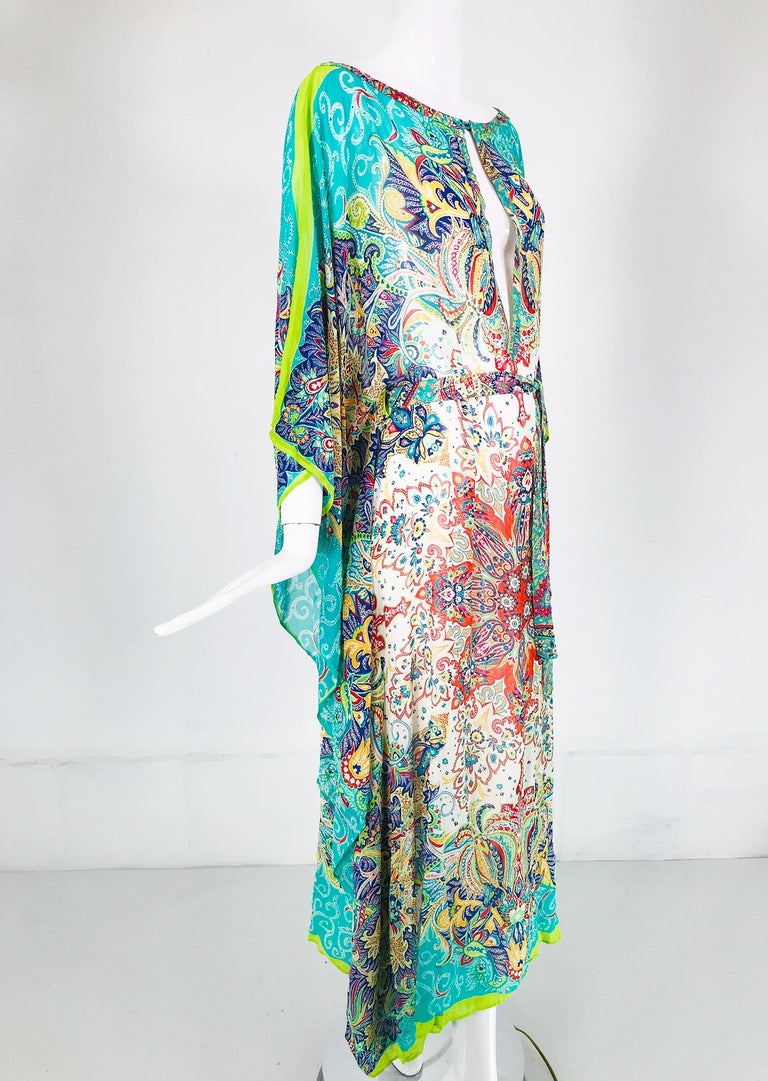 etro ruffled embroidered printed silk chiffon mini dress Etro Ruffled Embroidered Printed Silk-Chiffon Mini Dress In Yellow - 60%  Off