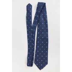 Etro Silk Blue Vintage Floral Tie