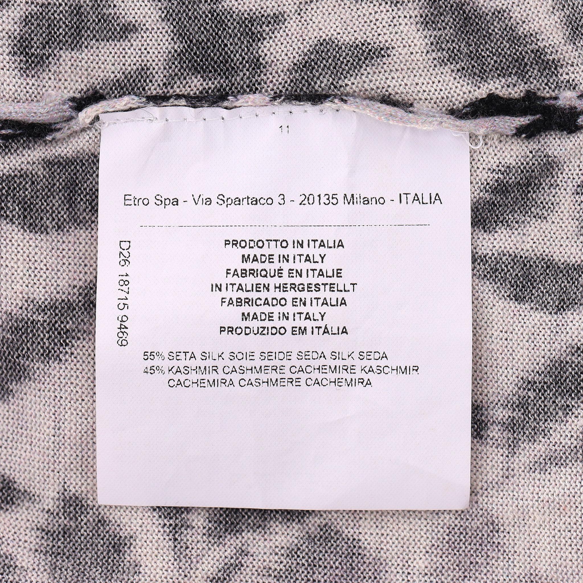 Pull multi-impression en soie et cachemire d'Etro en vente 1