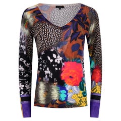Pull multi-impression en soie et cachemire d'Etro
