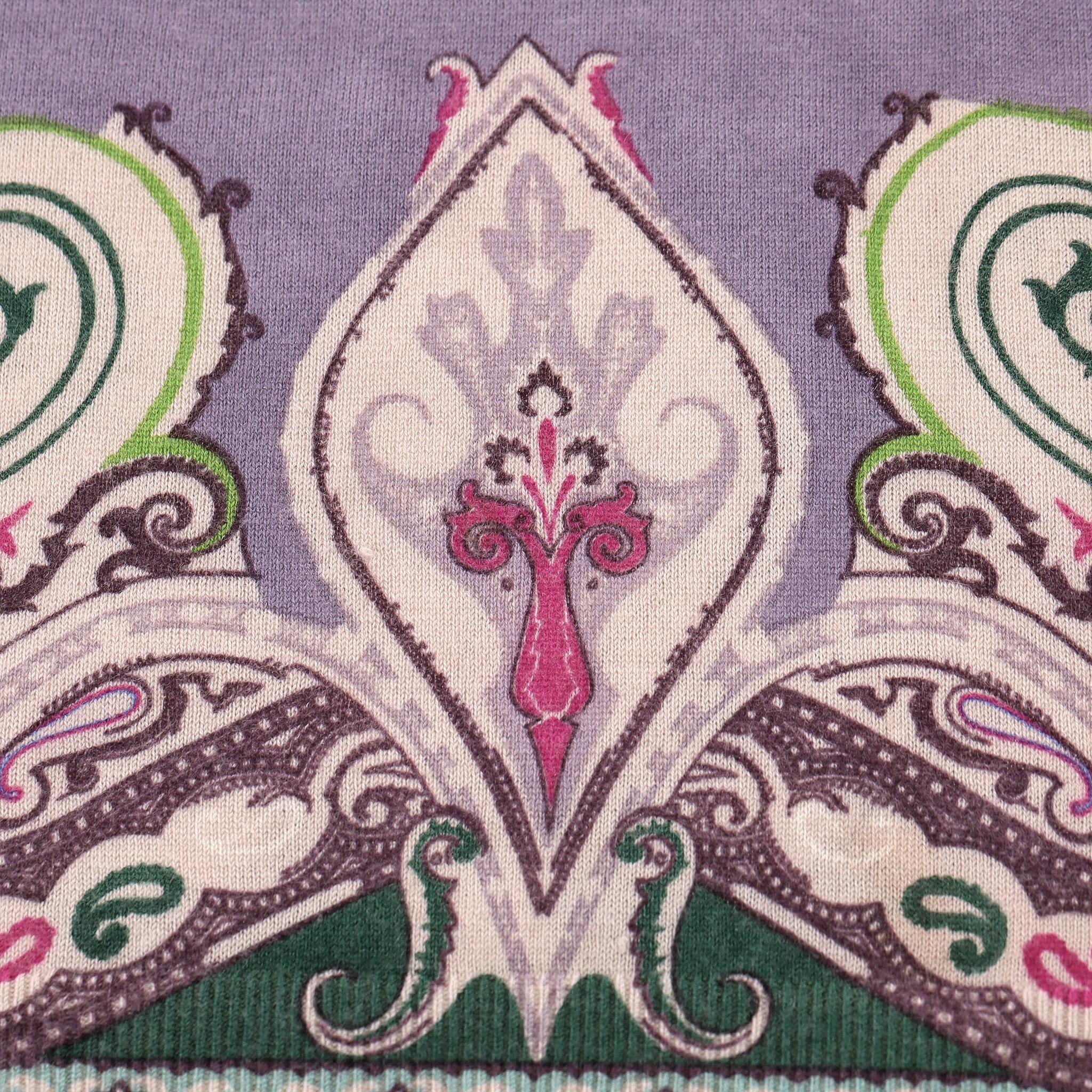 Etro - Pull en soie et cachemire imprimé marguerite Pour femmes en vente