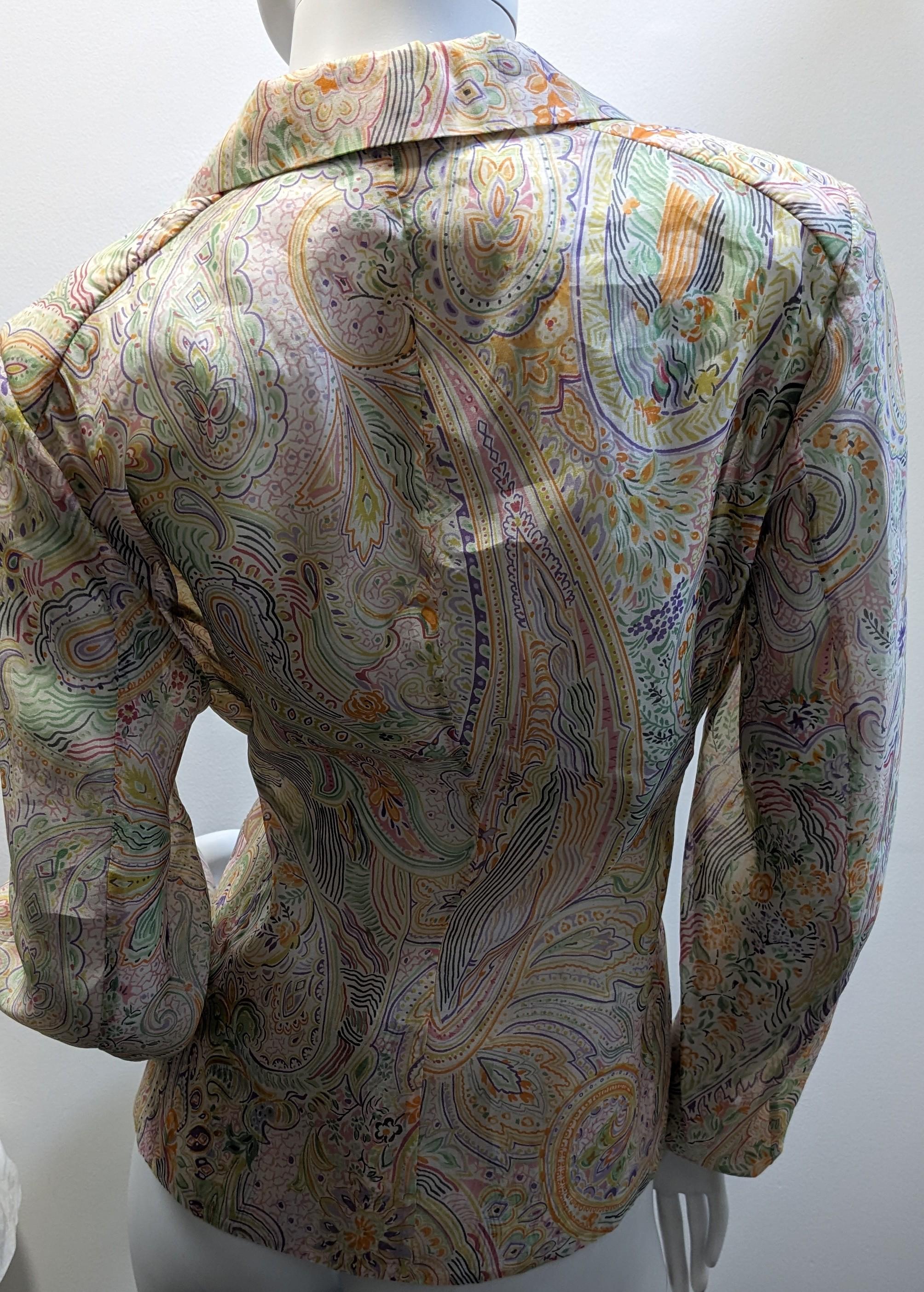 Women's ETRO Silk jacket made in Milano Italy Etro For Sale