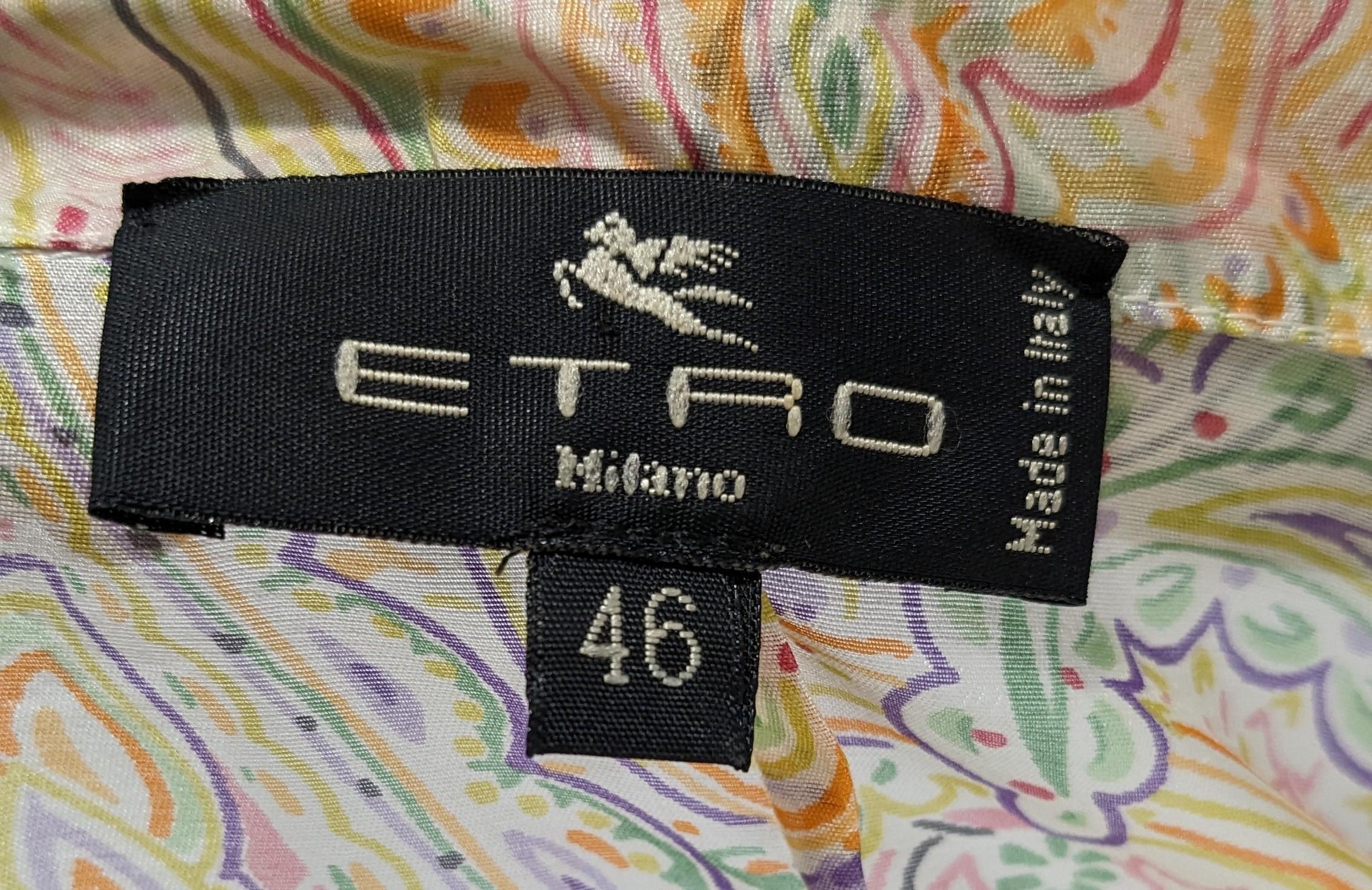 ETRO Silk jacket made in Milano Italy Etro For Sale 1