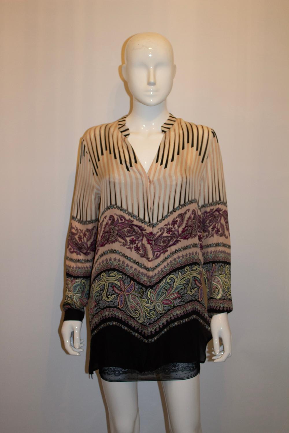 da uomo o donna Etro - Camicia da notte in seta in vendita