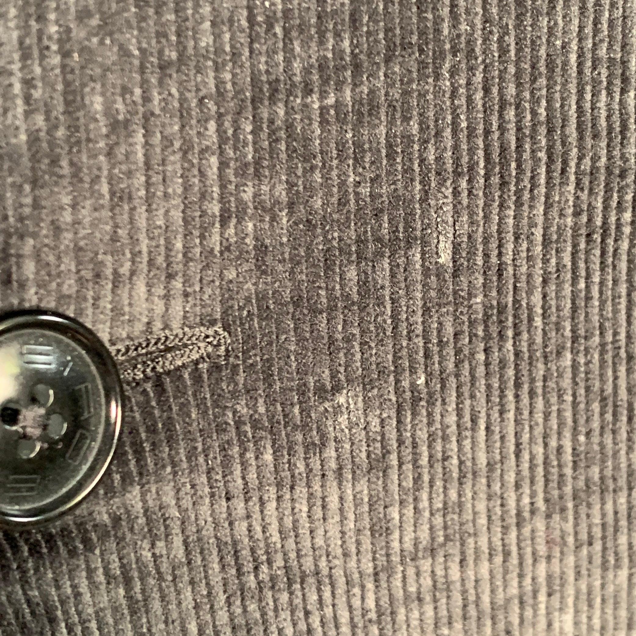 ETRO Size 38 Black Corduroy Cotton Blend Notch Lapel Sport Coat For Sale 2
