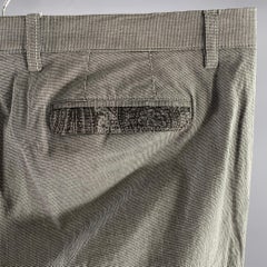 ETRO Size 38 Black White Houndstooth Cotton Flat Front Dress Pants