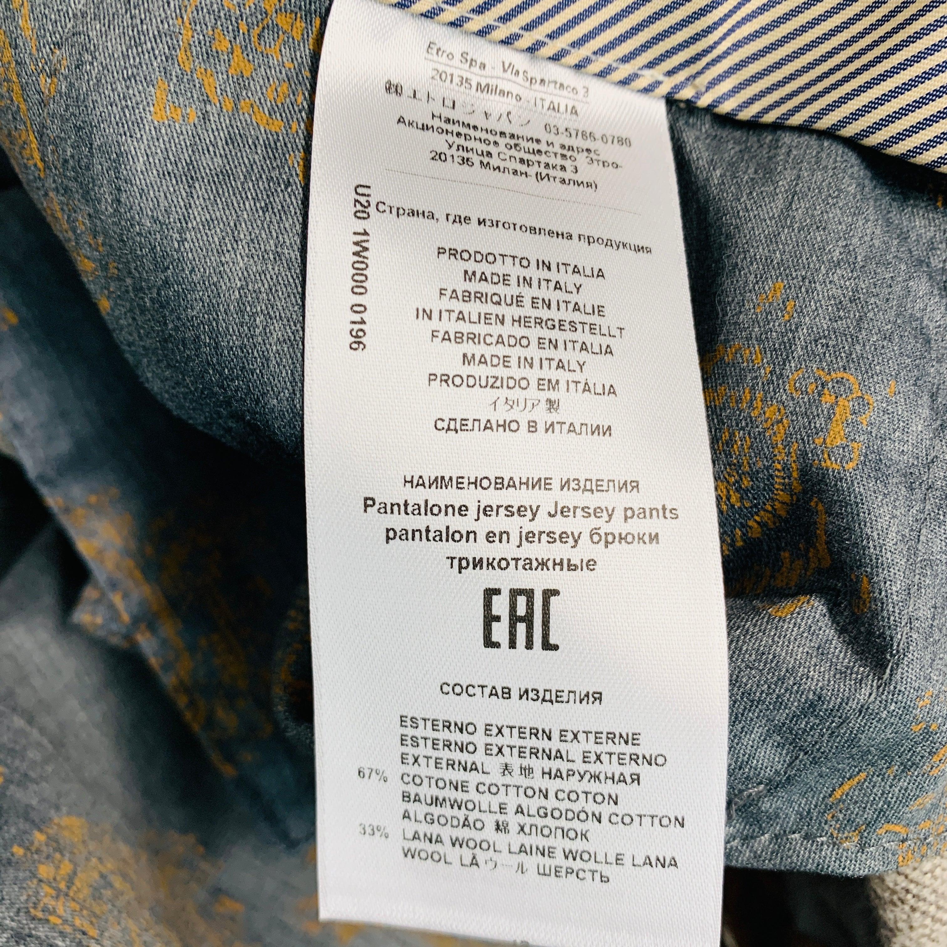 ETRO Größe 38 Grau Taupe Houndstooth Kleid aus Baumwolle und Wolle mit flacher Vorderseite im Angebot 5