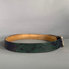 Etro Taglia 38 Cintura in pelle Greene & Greene Paisley