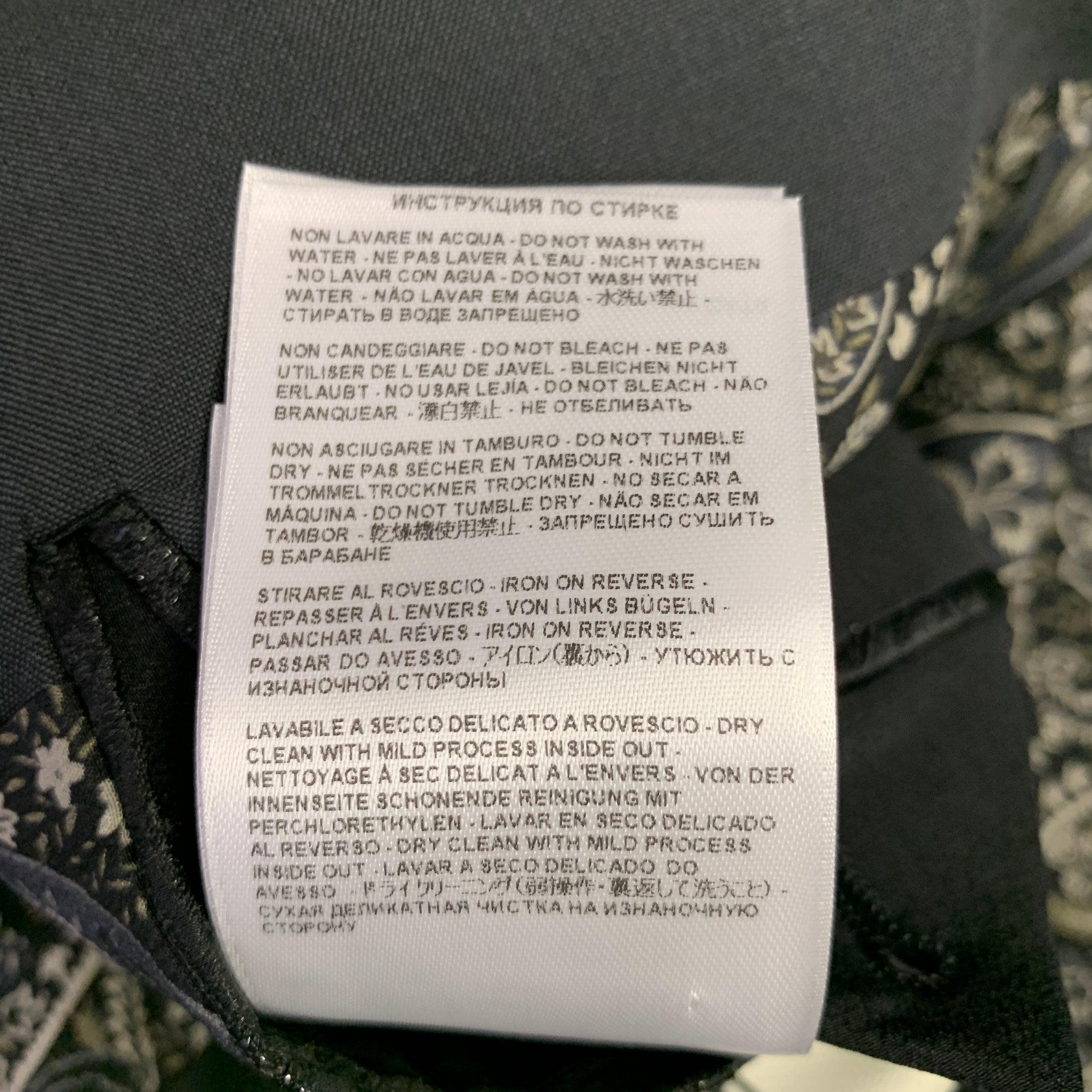 ETRO Size 42 Giacche Black Beaded Wool Notch Lapel Sport Coat For Sale 7