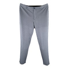 ETRO Größe 42 Marineblau Druck Viskosemischung Flache Vorderseite Kleid Hose