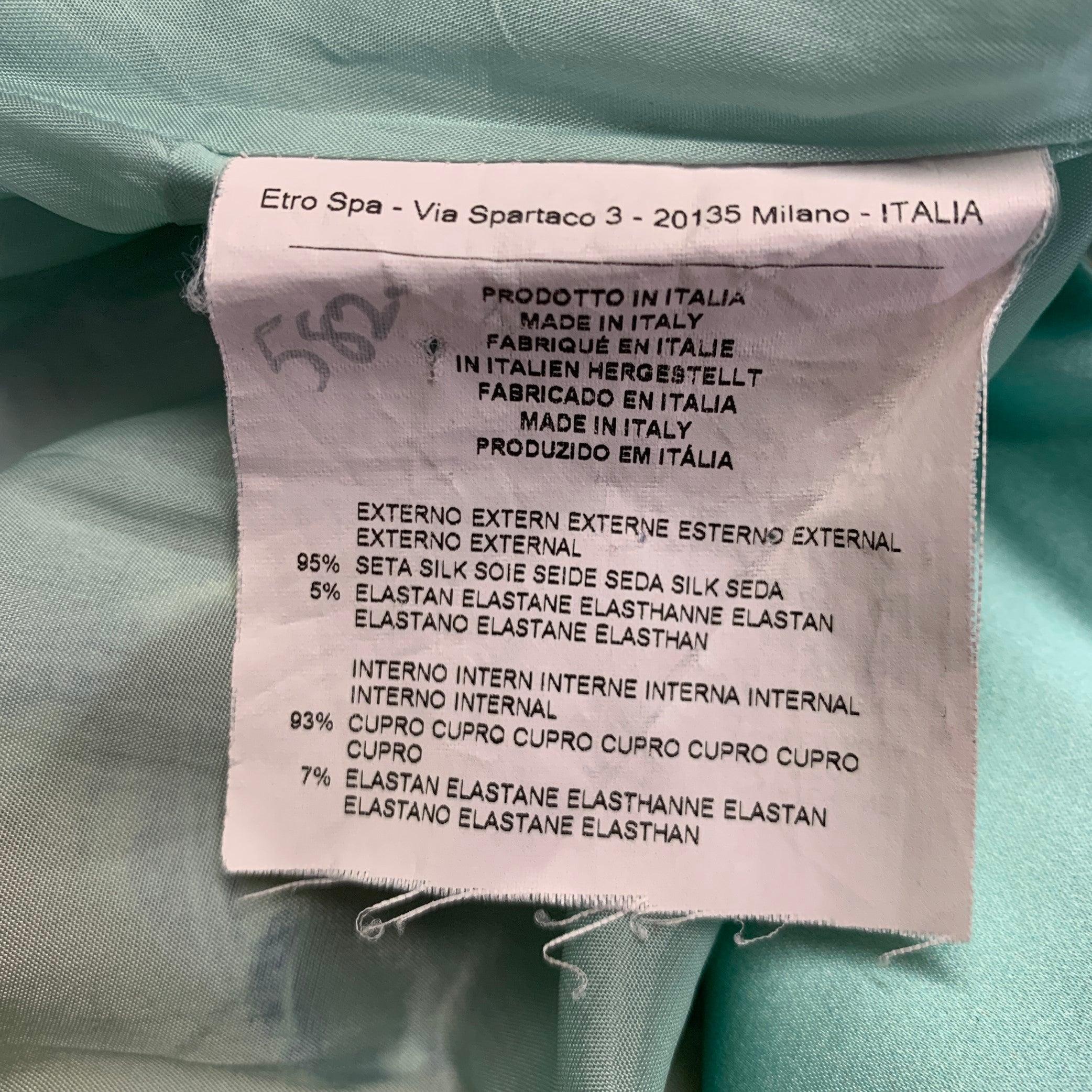 ETRO Größe 6 Mehrfarbige Seidenmischung mit gemischten Mustern Kleid mit Kappenärmeln im Angebot 1