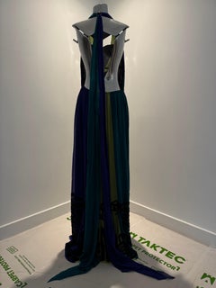 ETRO SS 2006 Green & Turquoise Pattern Dress