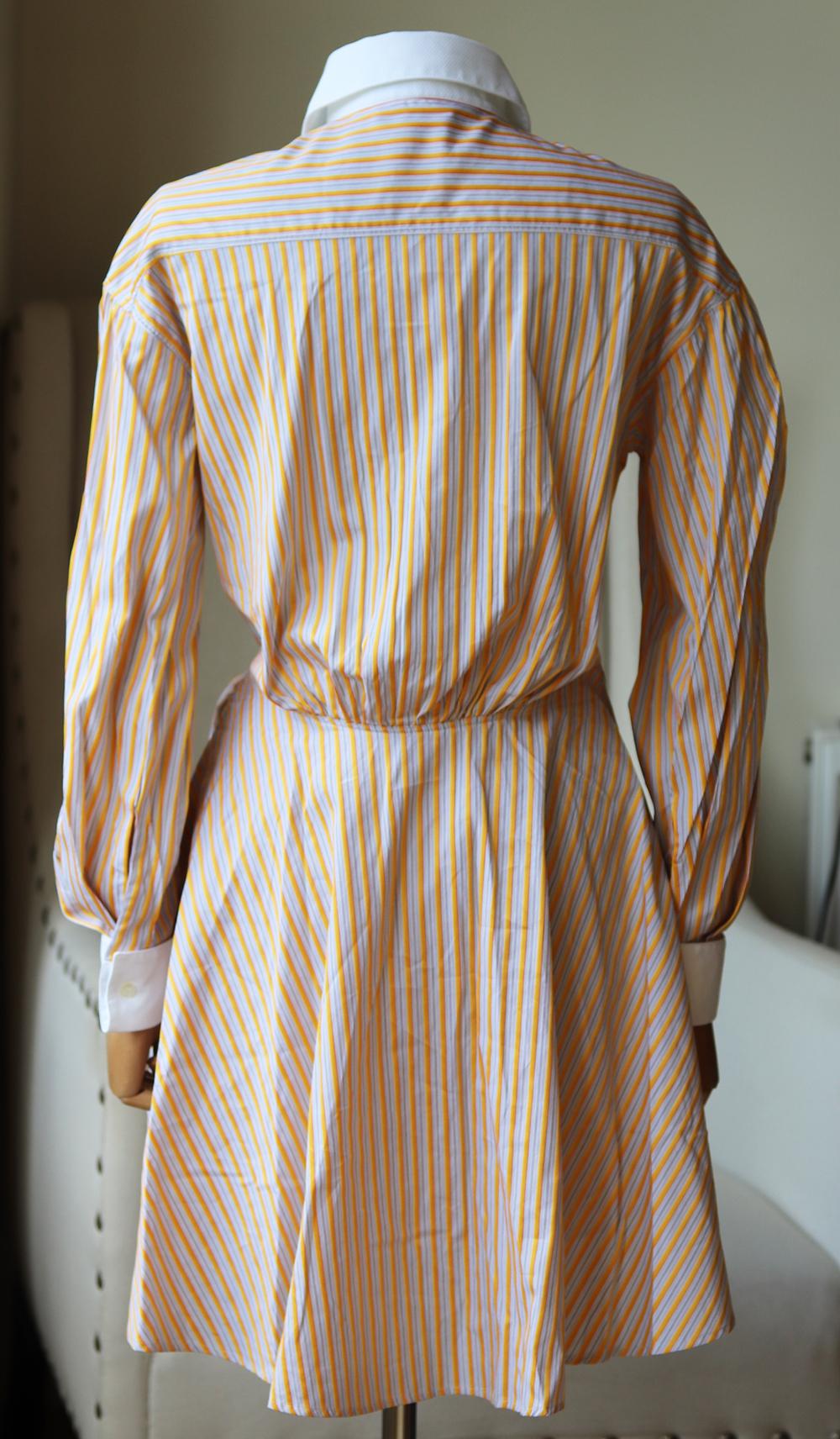 Etro Striped Cotton Poplin Shirt In Excellent Condition In London, GB