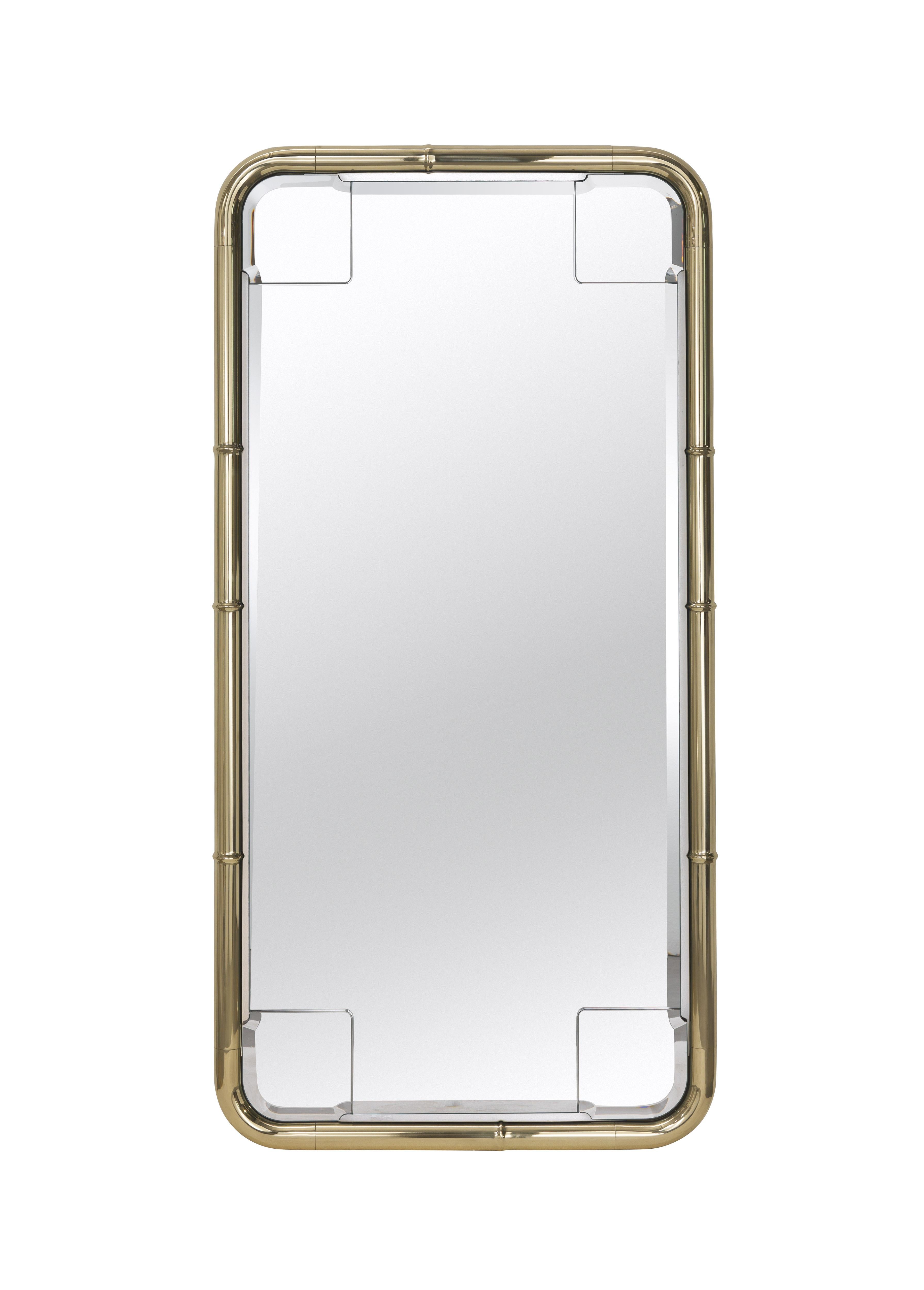 21st Century Delfi Mirror in Polished Brass by Etro Home Interiors