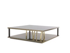 21st Century Taxila Central Table in Metal and Wood by Etro Home Interiors