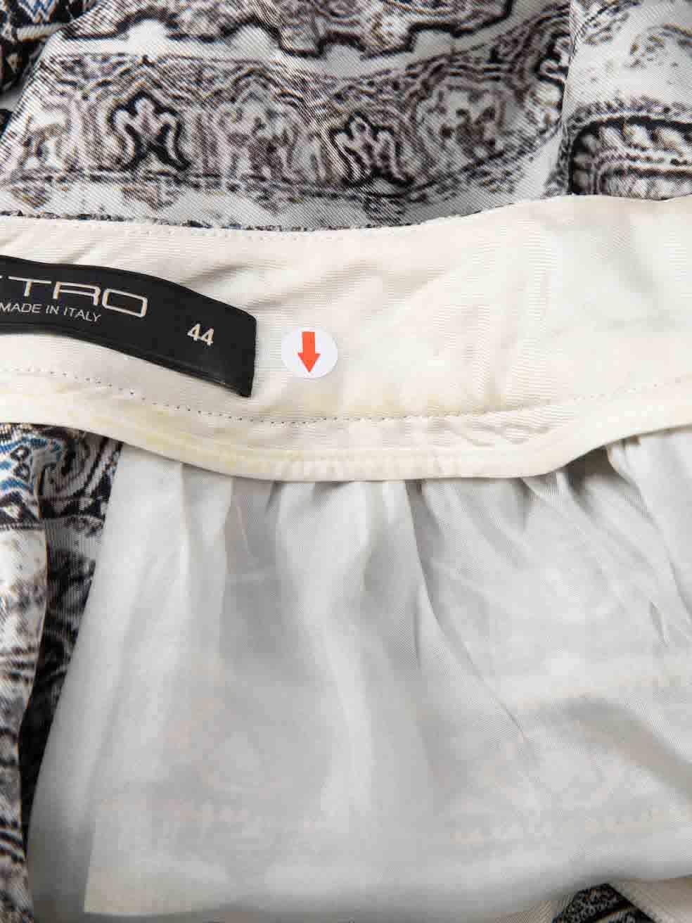 Etro Two-Tone Pattern Mini Dress Size L For Sale 2