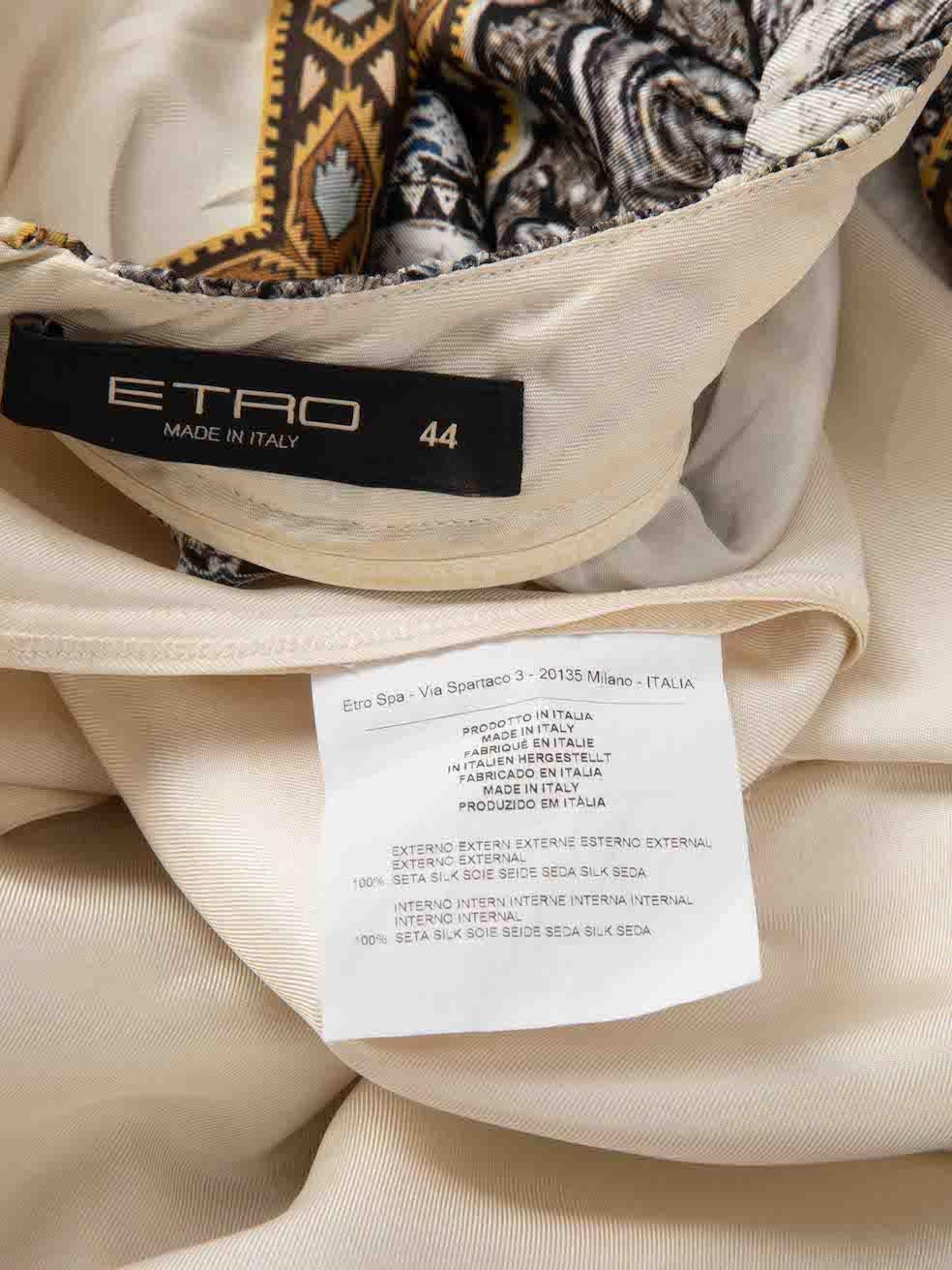 Etro Zweifarbiges Minikleid mit Muster, Muster Größe L im Angebot 3