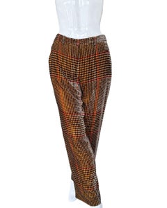 ETRO Velvet Houndstooth Wide Leg Trouser