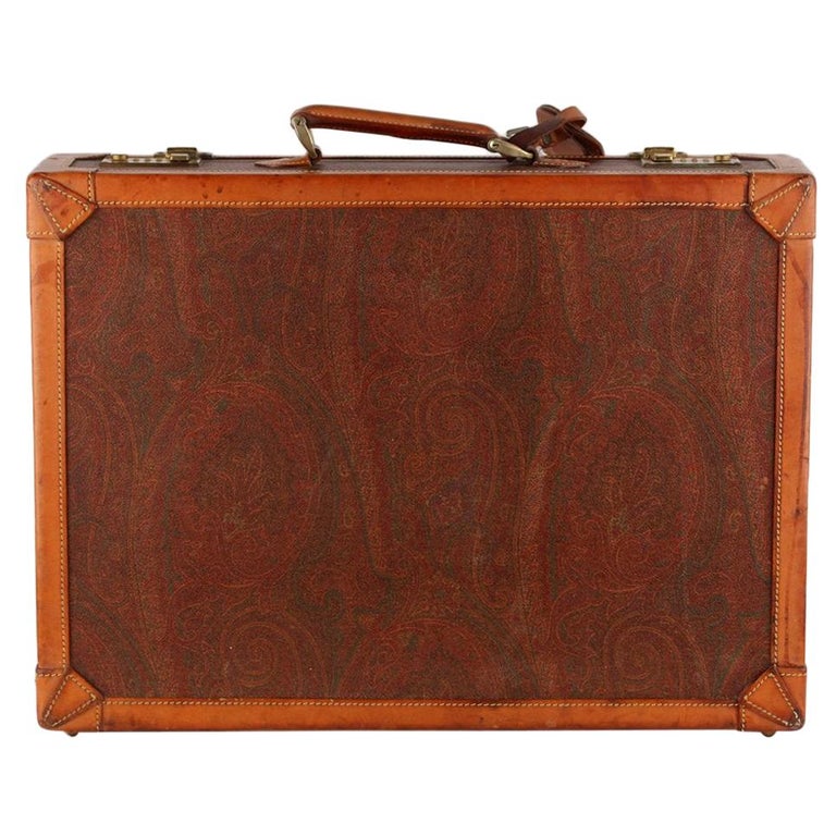 Etro Vintage Paisley Attache Hard Sided Bag at 1stDibs